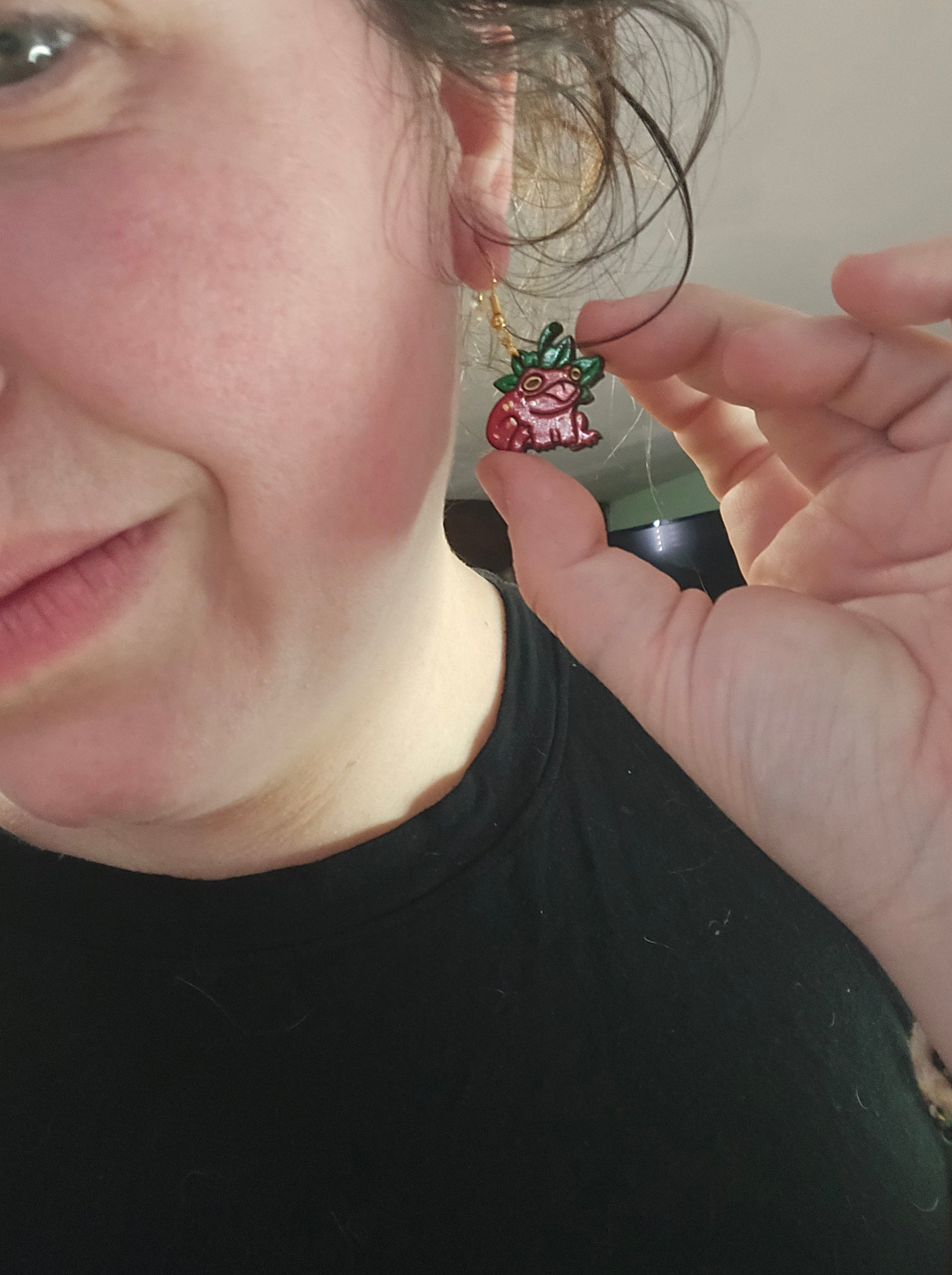 Strawberry Frog Danglers