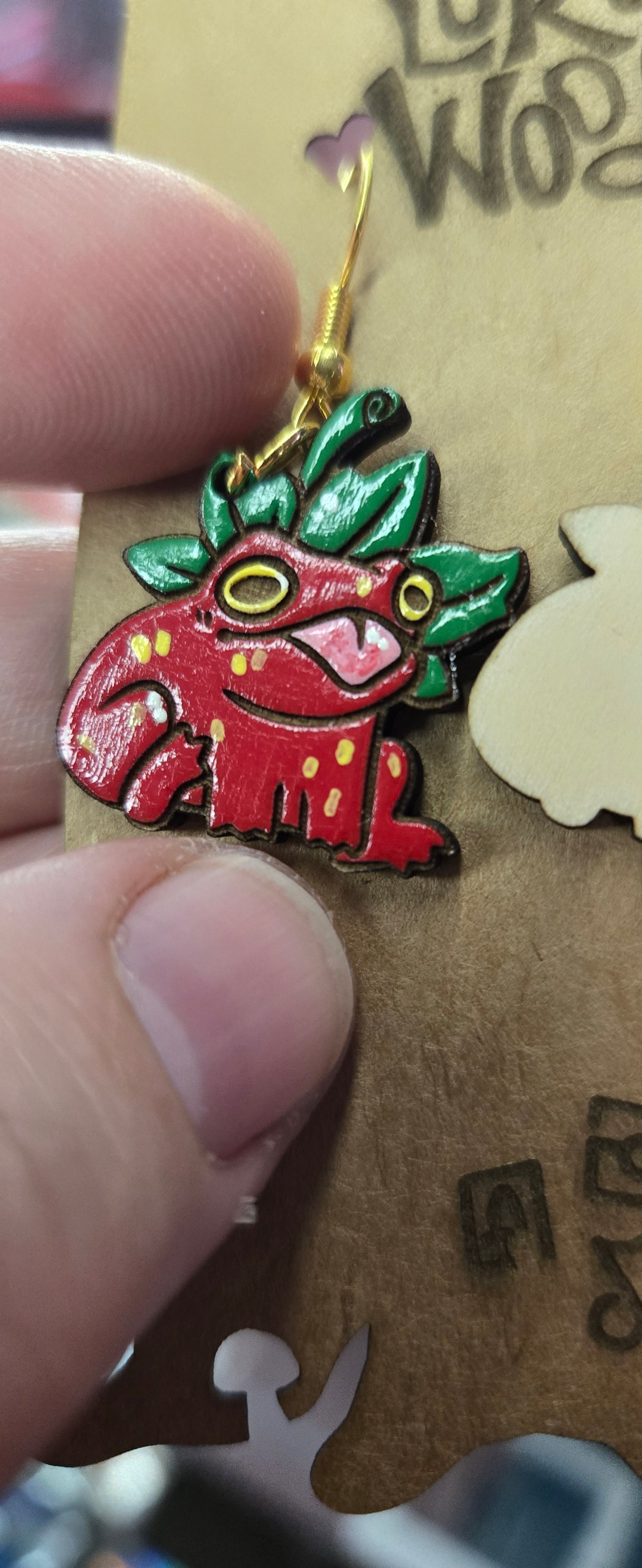 Strawberry Frog Danglers